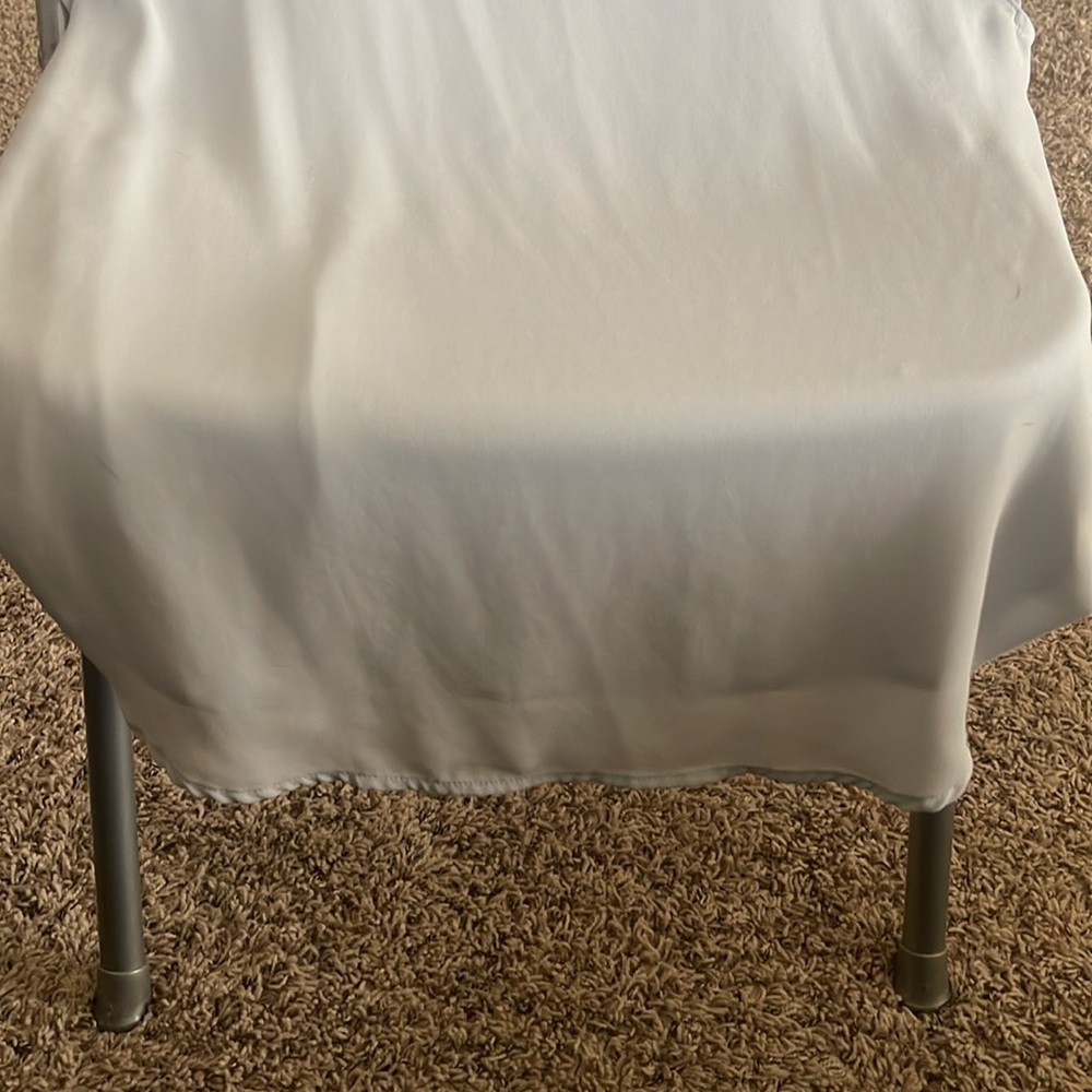 LOFT Sky Blue Ruffle Sleeve Blouse - Picture 3 of 6